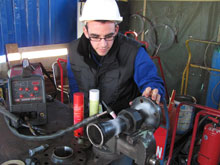 Quentin, 23 ans, apprenti en licence Professionnelle Génie Mécanique Structure Métallique